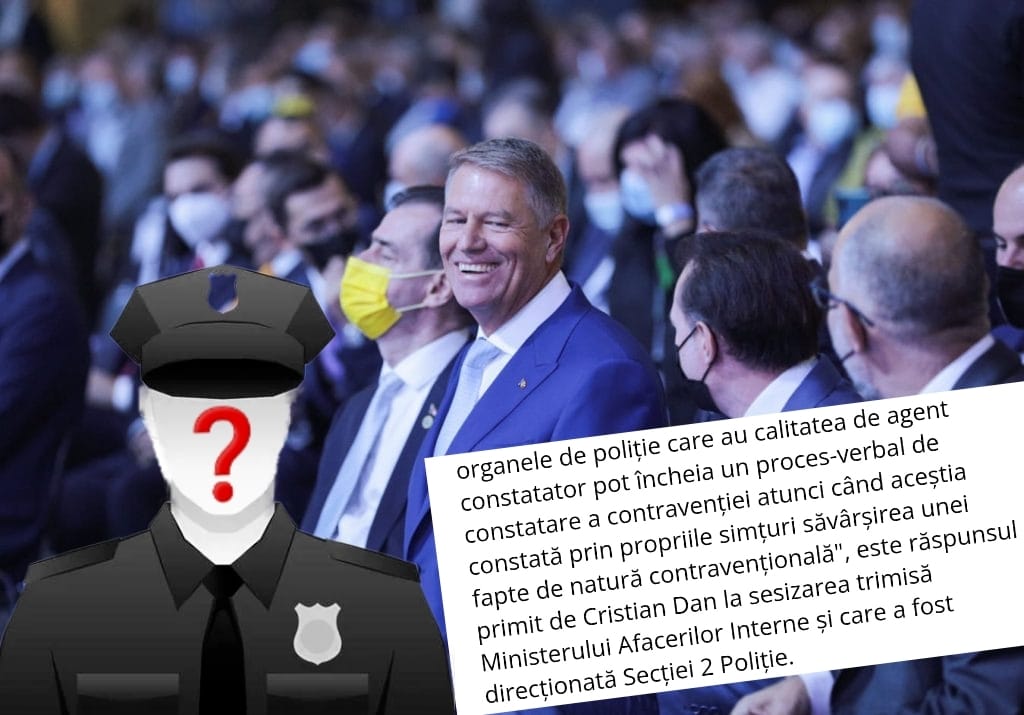 Sindicatul polițiștilor: Ajutați-ne să găsim un polițist care să îl sancționeze pe președintele României!