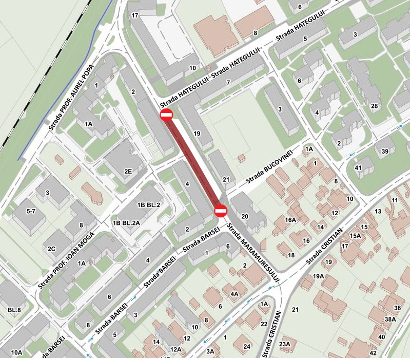 Util: circulația pe strada Maramureșului, între strada Bârsei și Hațegului, se închide sâmbătă, 20 noiembrie