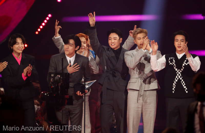 Trupa BTS, marea câştigătoare a galei American Music Awards 2021