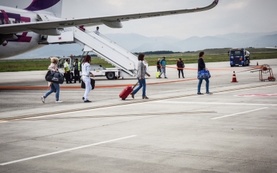 Încă un avion programat să vină la Sibiu din München a fost anulat, din cauza ceții. La fel și returul 
