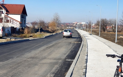 VIDEO Cea mai nouă stradă din Sibiu a fost asfaltată: 14 mil. de lei pentru conectarea Ștrandului cu Turnișorul