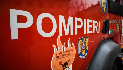 Bărbat intoxicat cu fum, în urma unui incendiu de pe strada Nicolae Teclu, din Sibiu