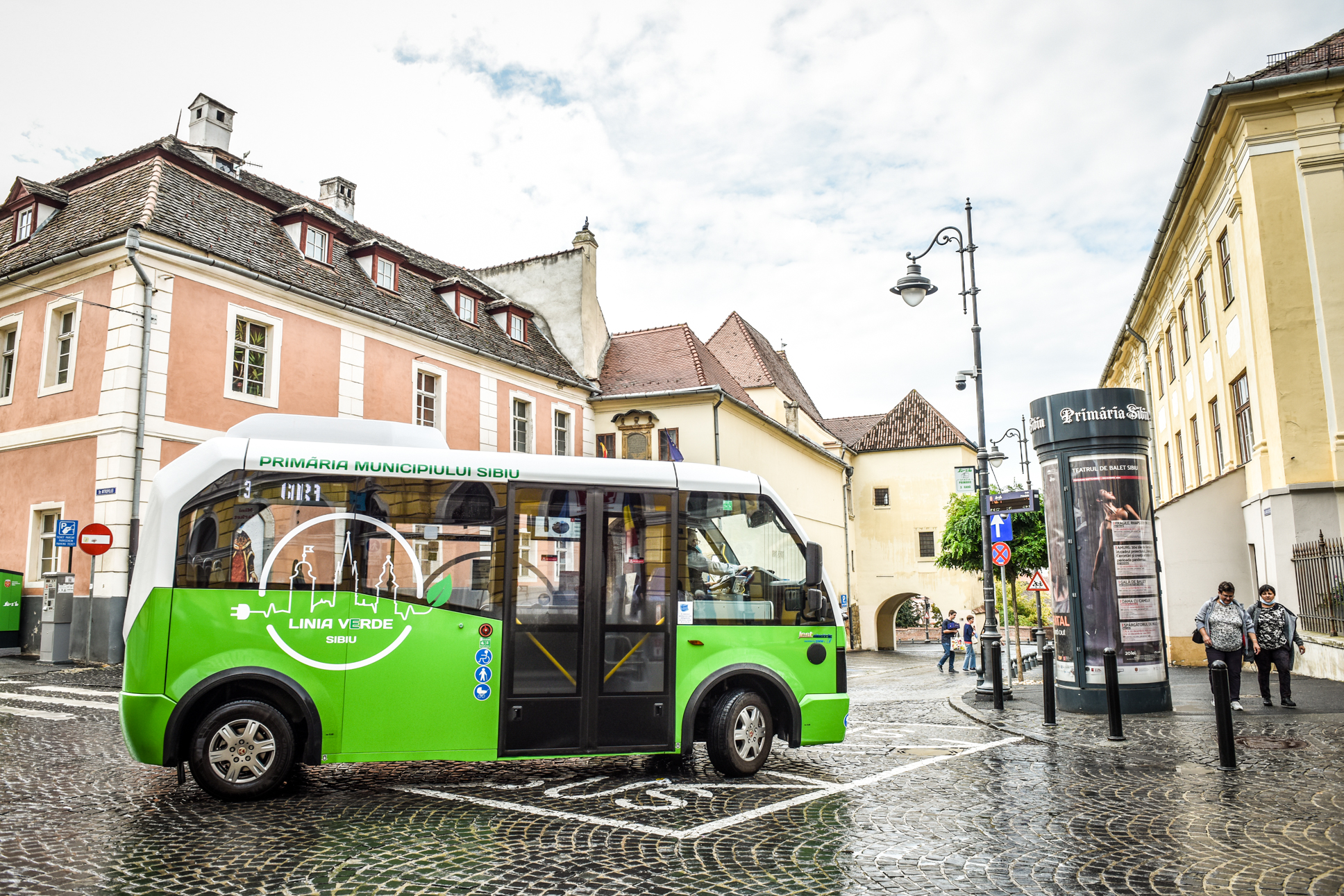 De astăzi, microbuzele electrice Tursib circulă de la Gară până la marginea Hipodromului