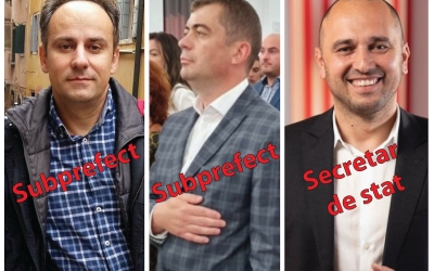 Subprefecții propuși de PSD: Sebastian Șebu și Daniel Moșin. Mihai Macaveiu va ocupa un post de secretar de stat în Ministerul Economiei