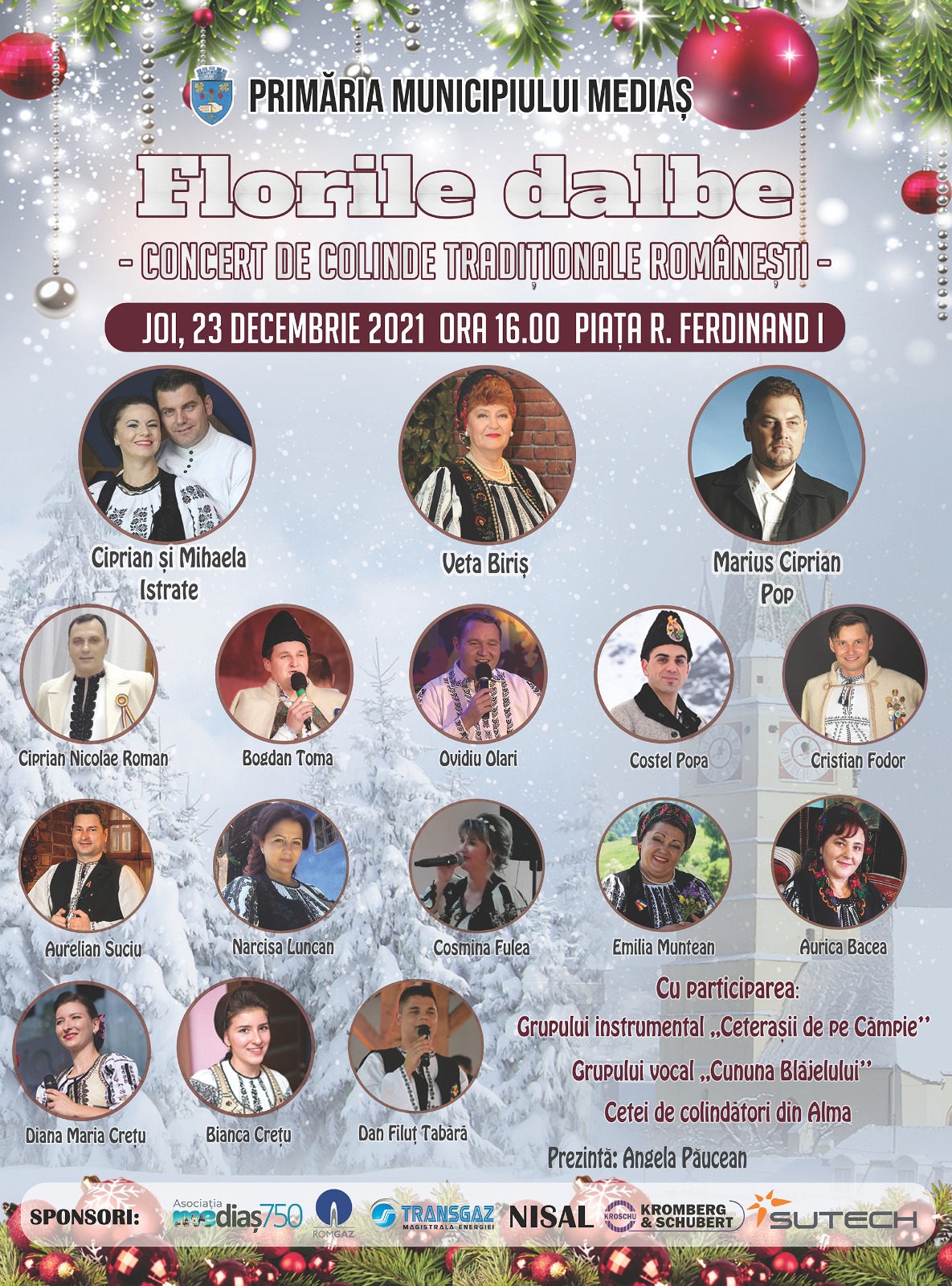 Concert de colinde tradiționale în Mediaș  