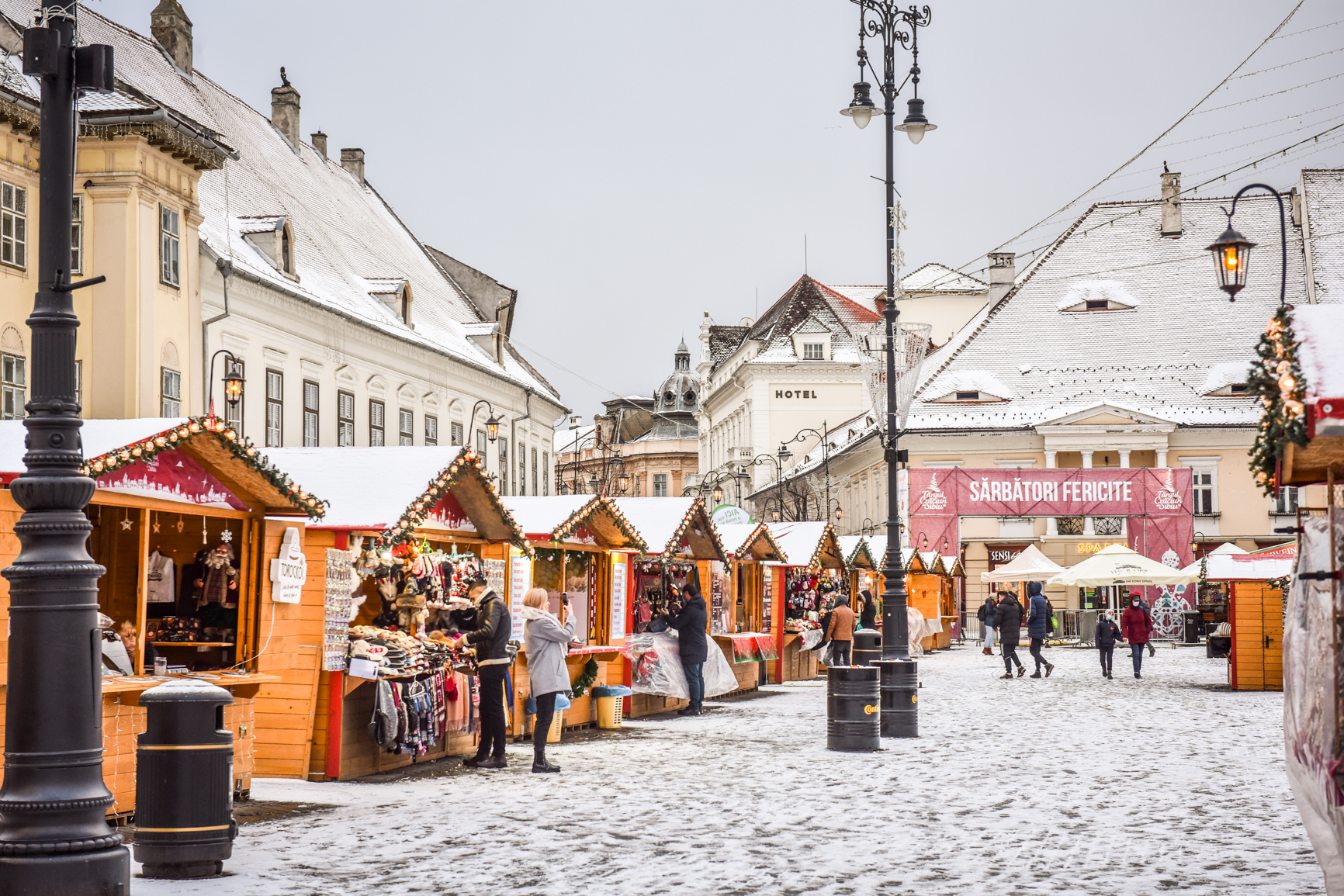 FOTO Prima ninsoare care s-a așternut peste Sibiu