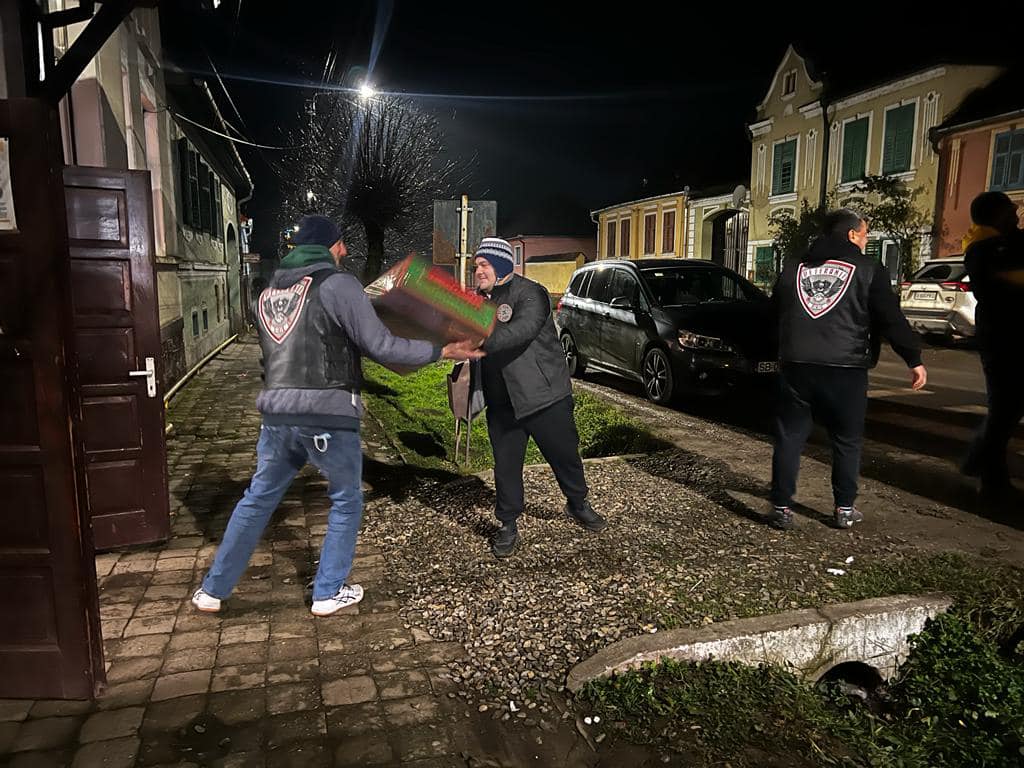 Ce fac motocicliștii sibieni în prag de Crăciun? Donații de zeci de mii de euro