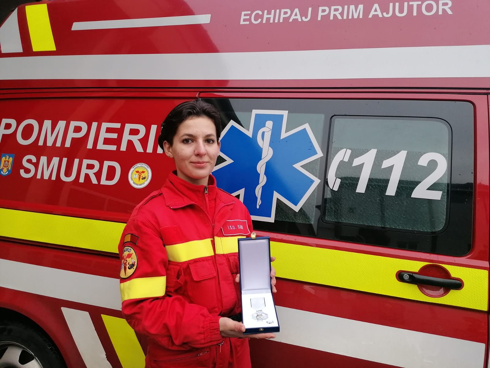 Voluntară SMURD din Sibiu premiată de președintele Klaus Iohannis