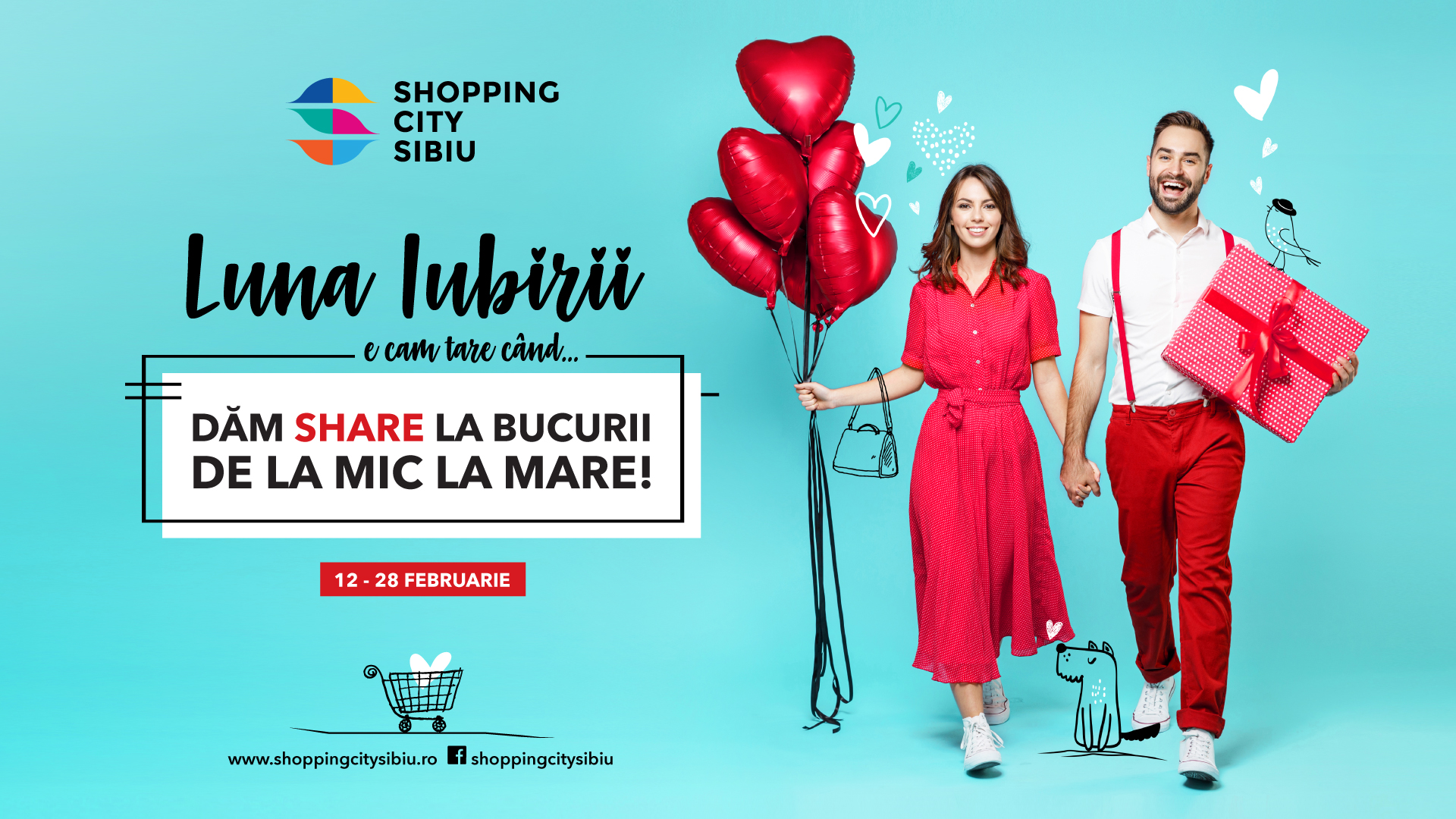 Shopping City Sibiu vine în ajutorul îndrăgostiților cu reduceri și idei de cadouri în Luna Iubirii