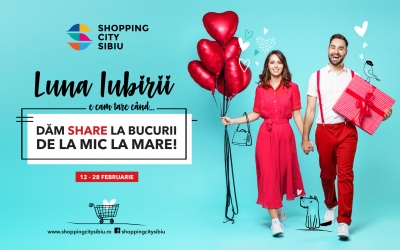 Shopping City Sibiu vine în ajutorul îndrăgostiților cu reduceri și idei de cadouri în Luna Iubirii