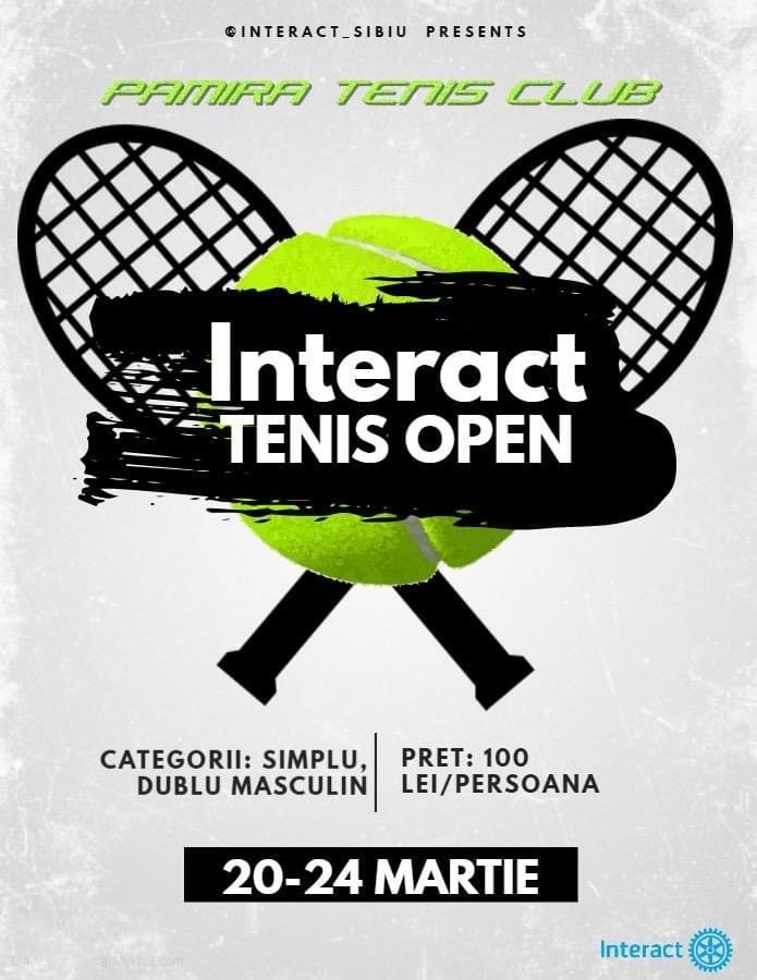 Interact Tenis Open, primul turneu de tenis din Sibiu al acestui an. Încă se fac înscrieri