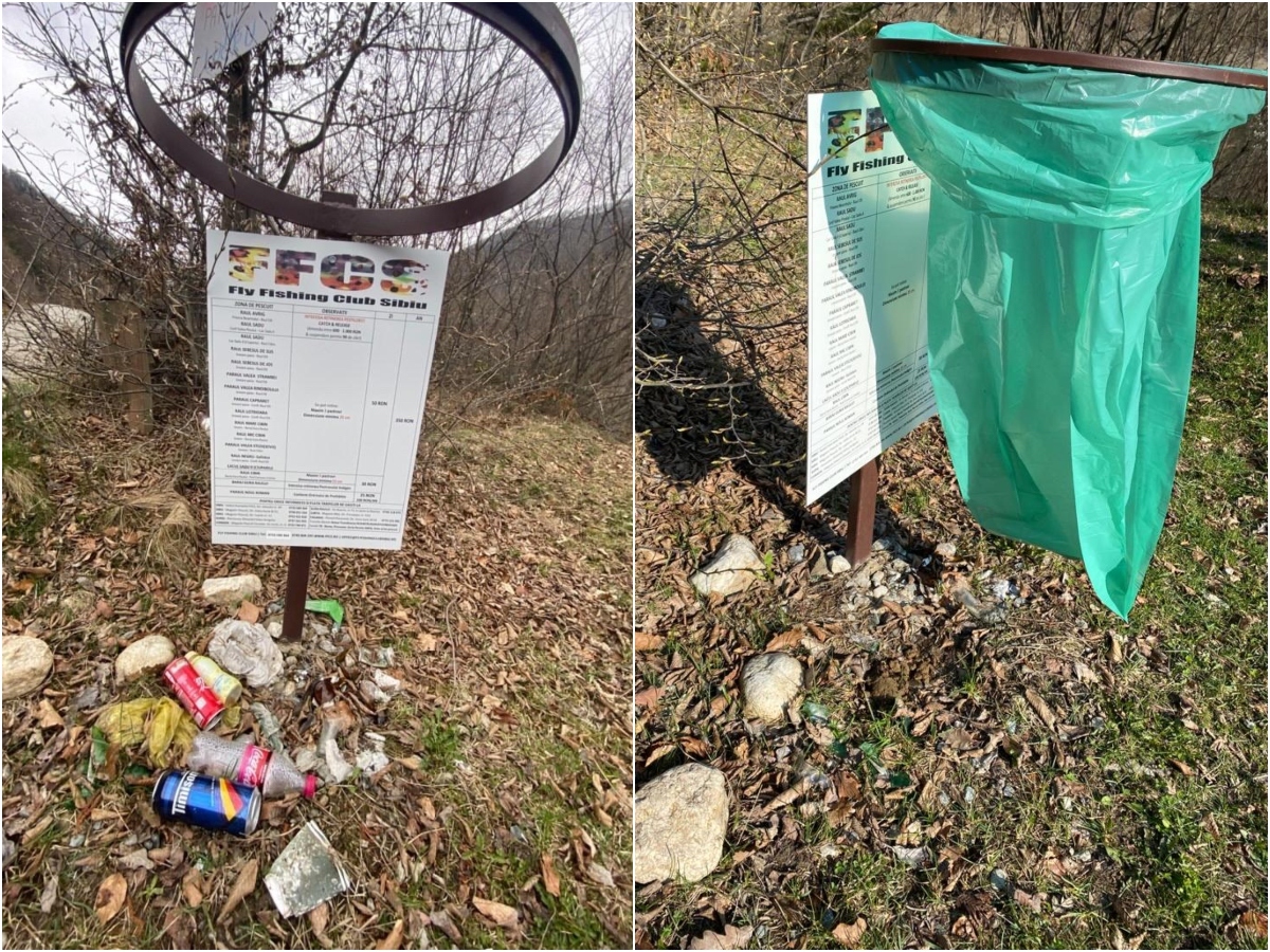 Curățenie la barajul de la Gura Râului. Deșeurile au fost colectate de SOMA