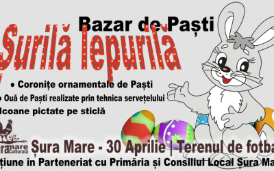 Bazar de Paști în Șura Mare. „Șurilă Iepurilă” este aștepat  la un târg cu icoane pictate pe sticlă, coronițe și ouă vopsite