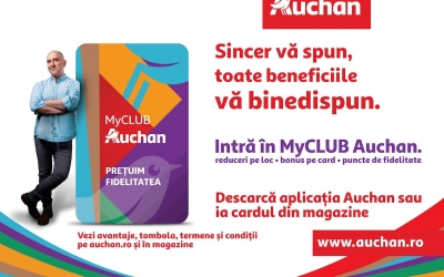 Surpriză pentru sibieni: Auchan România a lansat programul de fidelitate MyCLUB Auchan