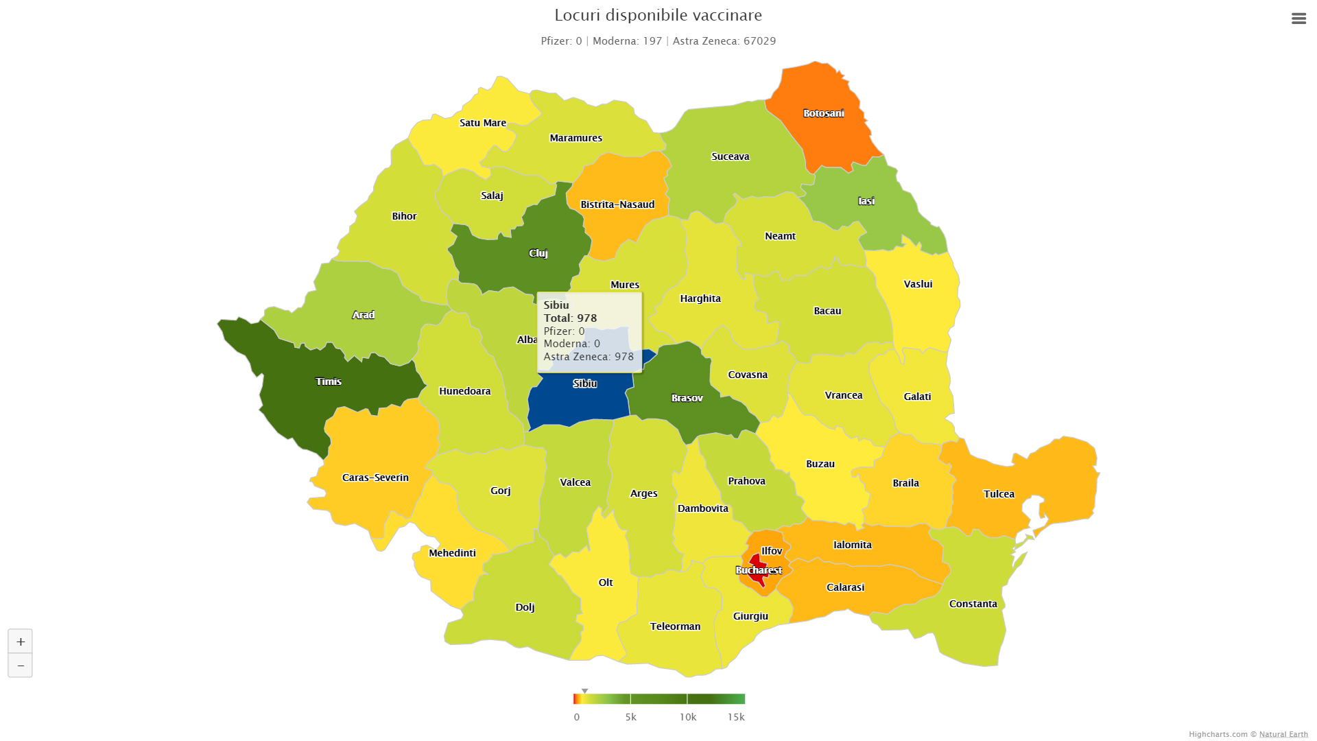 Aproape 500 de locuri disponibile la vaccinararea cu AstaZeneca, în muncipiul Sibiu. Aproximativ 1.000, în tot județul