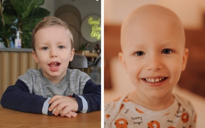 Un băiețel din Sibiu suferă de o formă agresivă de cancer, la nici trei ani. „Era foarte jucăuș. Acum nu-i vine nici să mănânce”