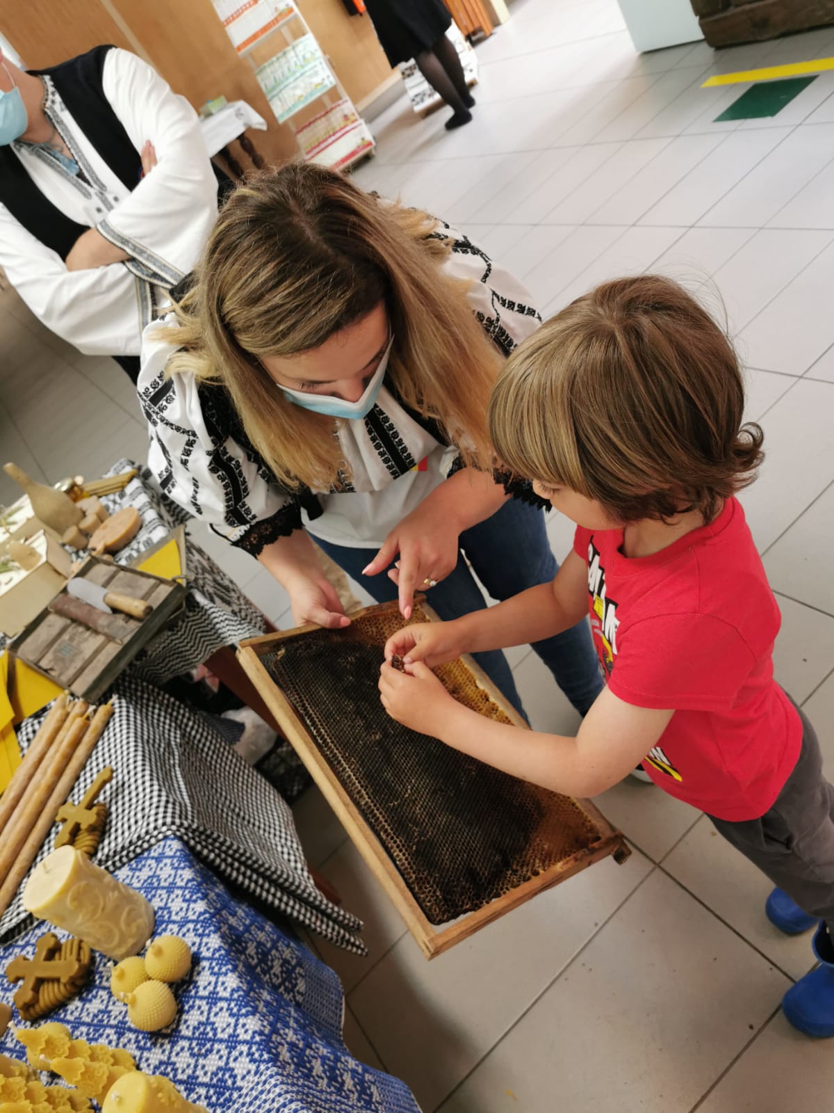 Atelier de extragere a mierii din faguri la Muzeul ASTRA