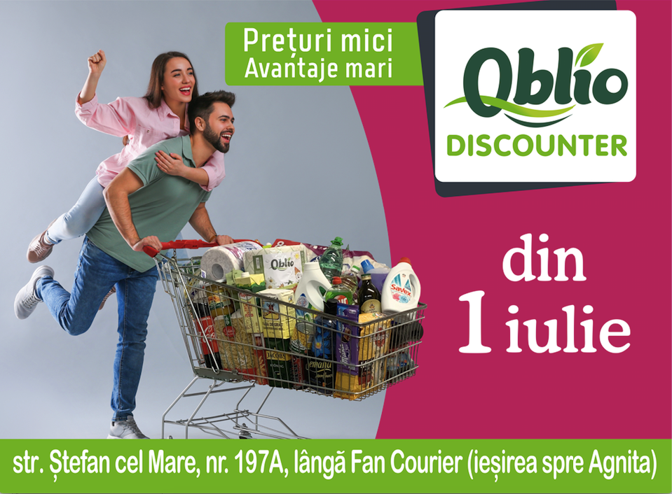Un nou magazin se deschide în Sibiu. Oblio DISCOUNTER aduce o gamă variată de produse la prețuri avantajoase pentru sibieni