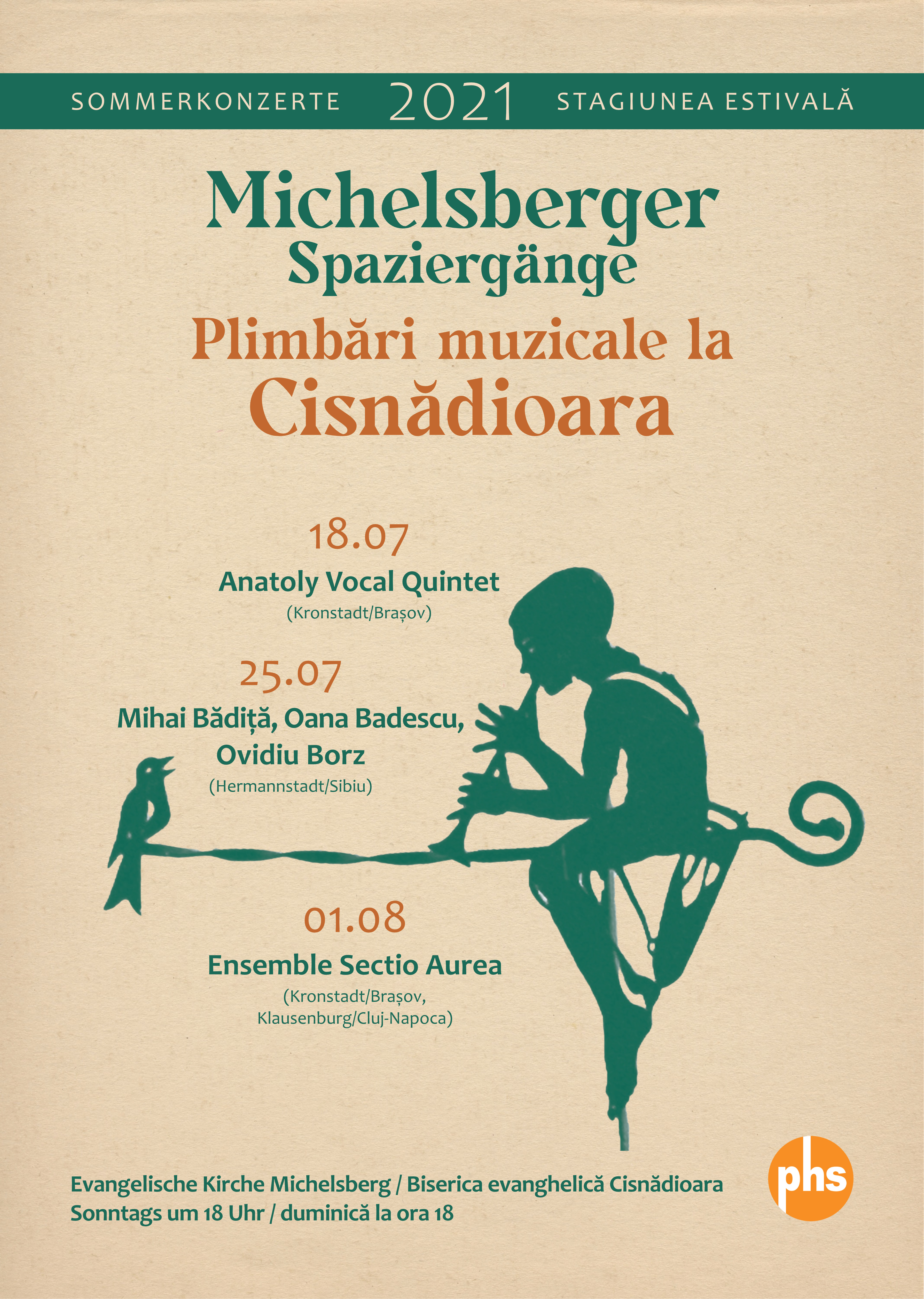 Începe stagiunea de concerte „Plimbări muzicale la Cisnădioara”. Primul eveniment are loc duminică