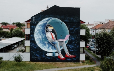 Foto – Cum arată clădirile pictate în acest an la Street Art Festival Sibiu