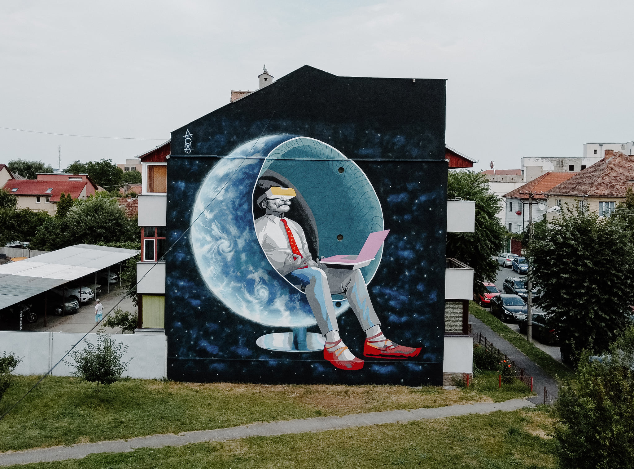 Foto – Cum arată clădirile pictate în acest an la Street Art Festival Sibiu