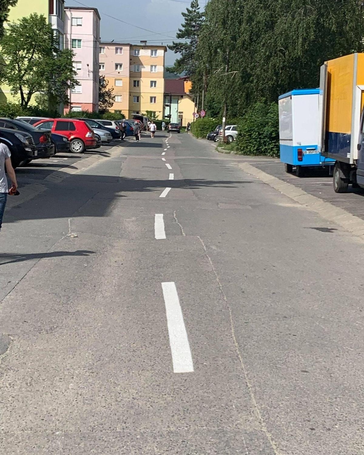 Marcajul rutier șerpuit din Cisnădie este greșeala unui începător