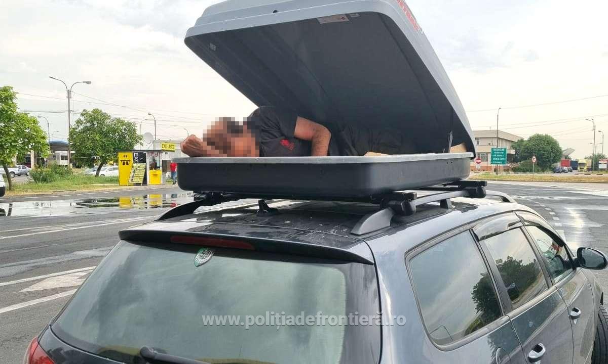 Un sirian a fost prins la graniță ascuns în portbagajul de pe plafonul unui autoturism