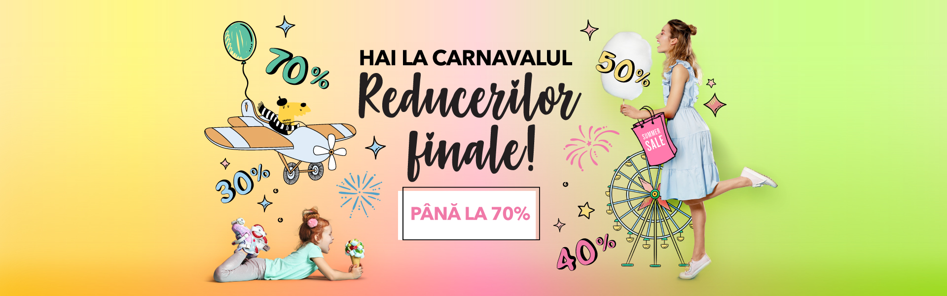Finalul verii aduce reduceri de până la 70% la Shopping City Sibiu