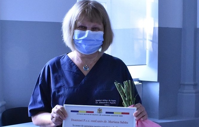 Spitalul Militar pierde unul dintre cei mai vechi medici. Conf. univ. dr. Mariana Sabău s-a pensionat