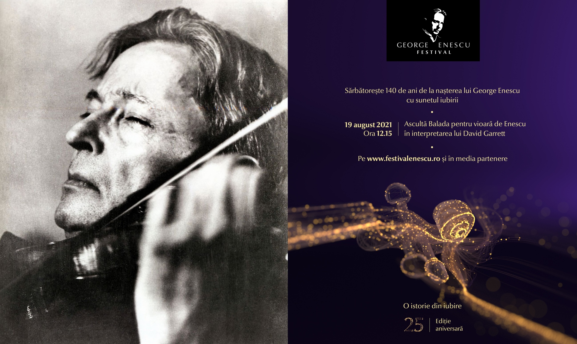 5 minute cu muzica lui George Enescu, pentru sibienii prezenți în 15 locații din oraș