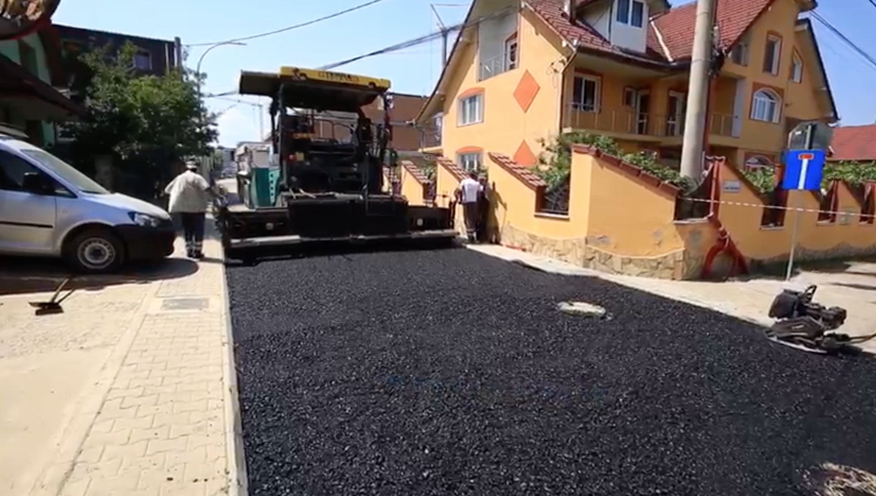VIDEO Drumuri de 3,2 milioane de lei, finalizate la Șelimbăr. ”Am insistat ca toți constructorii să respecte graficele asumate”