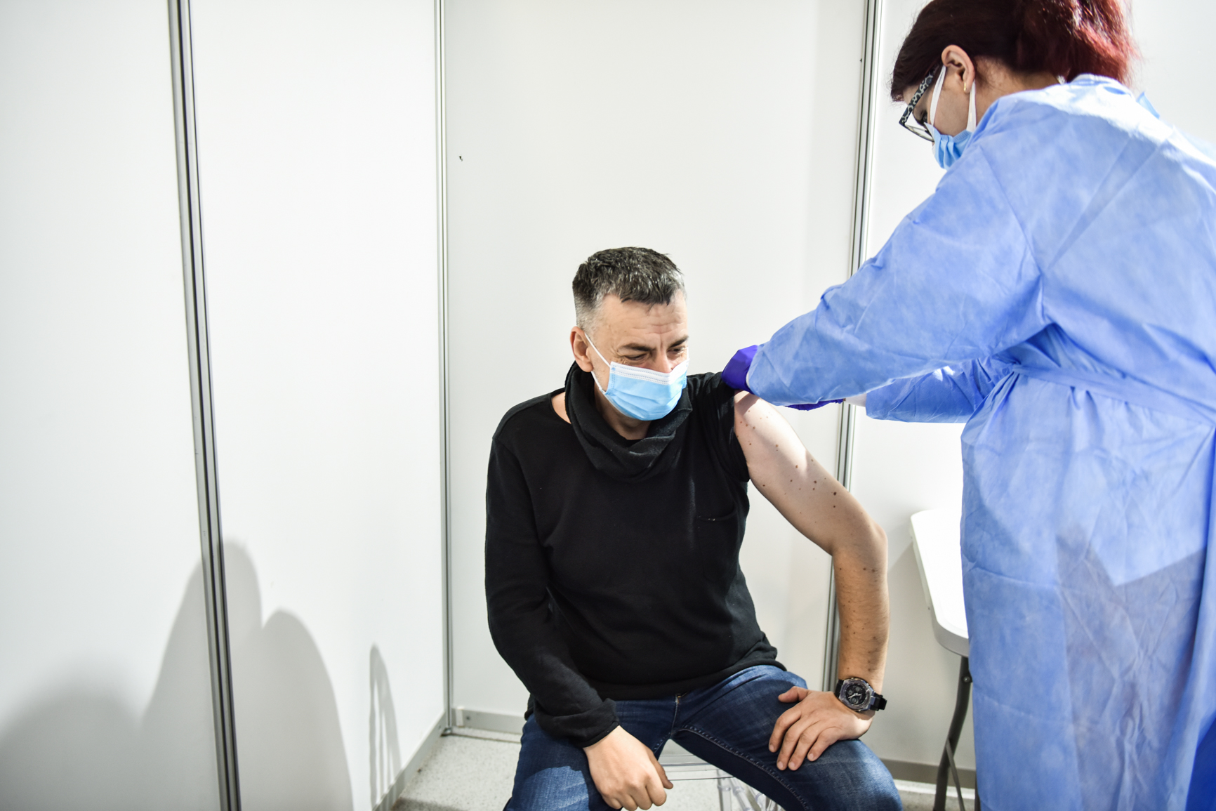 Peste 300 de persoane s-au vaccinat în ultimele 24 de ore, în Sibiu