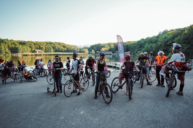500 de oameni au venit pe bicicletă la Astra Film Festival. Acțiunea Ride-in @AFF a fost lansată în contextul în care tema centrală AFF2021 a fost Alerta de Colaps Climatic