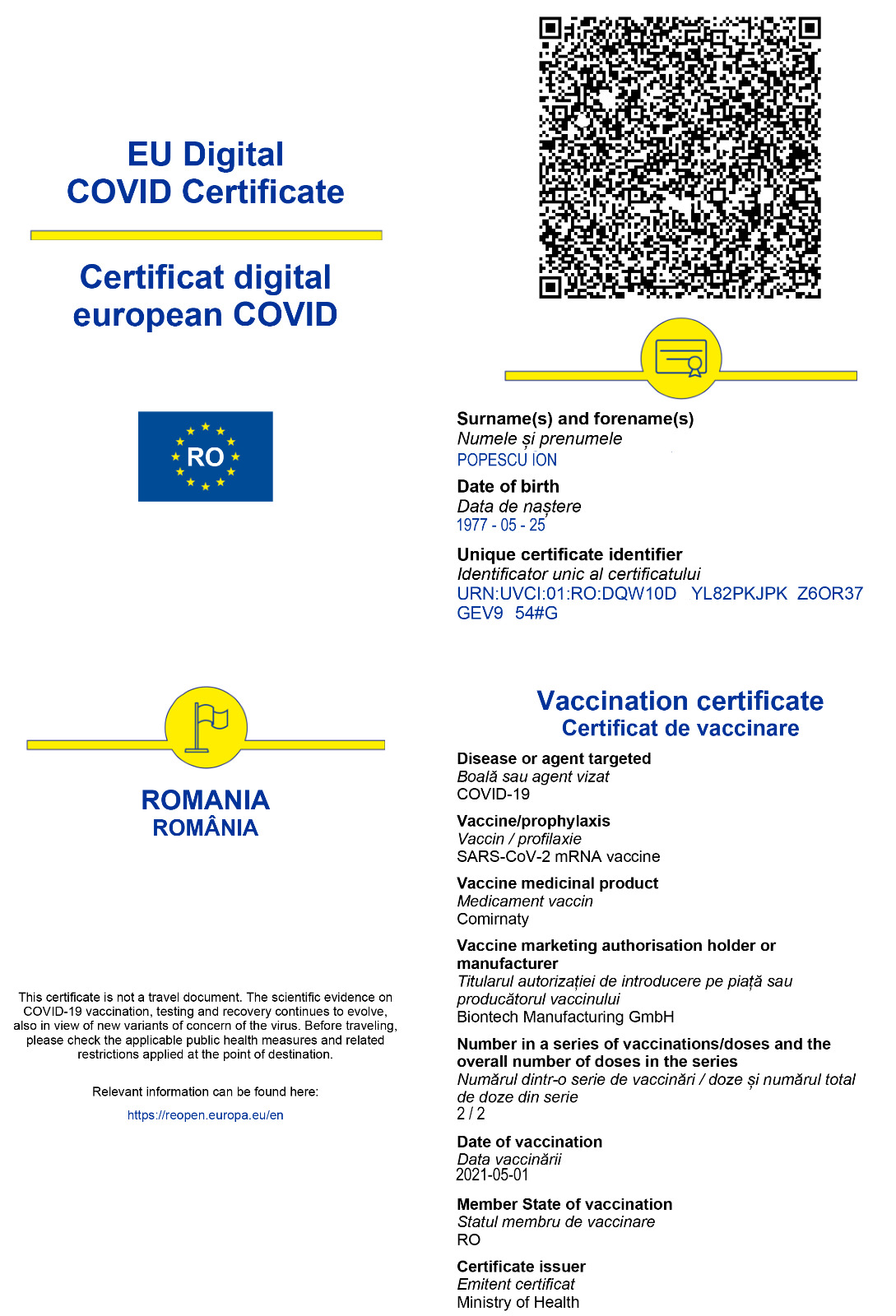 Vârsta de la care se va cere certificatul verde la restaurant, nunți, spectacole în România urmează să fie decisă de Guvern