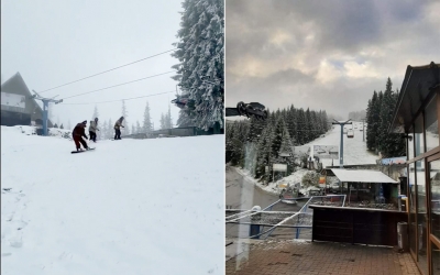 VIDEO A nins și la Păltiniș. Se fac deja planuri pentru sezonul de ski