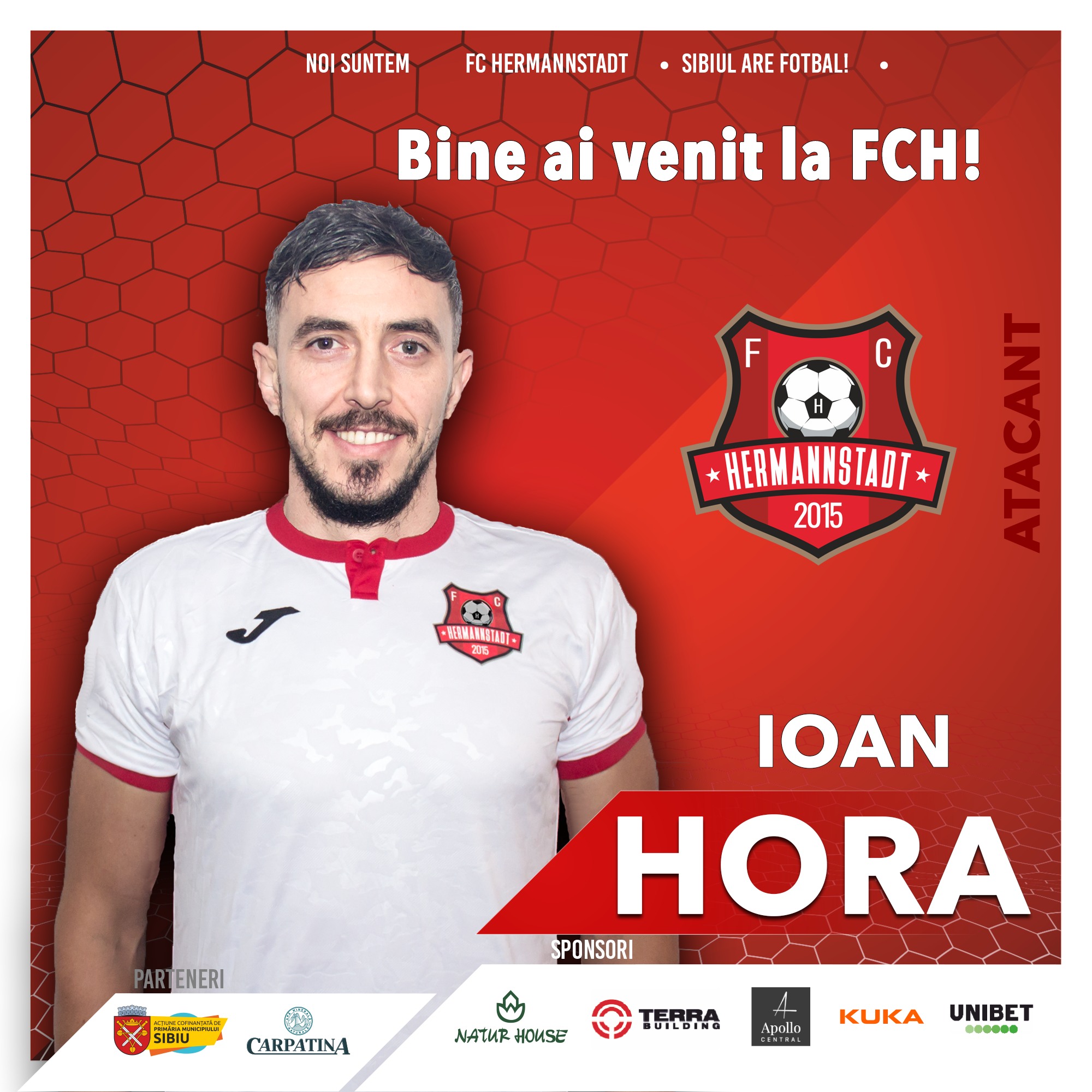 FC Hermannstadt confirmă transferul lui Ioan Hora: ”Este o zi importantă pentru fotbalul sibian”