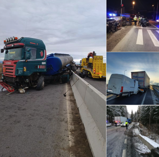 DRDP Brașov: „Conduceți preventiv, reduceți viteza și nu bruscați comenzile mașinii atunci când vă deplasați în zone afectate de vreme geroasă”