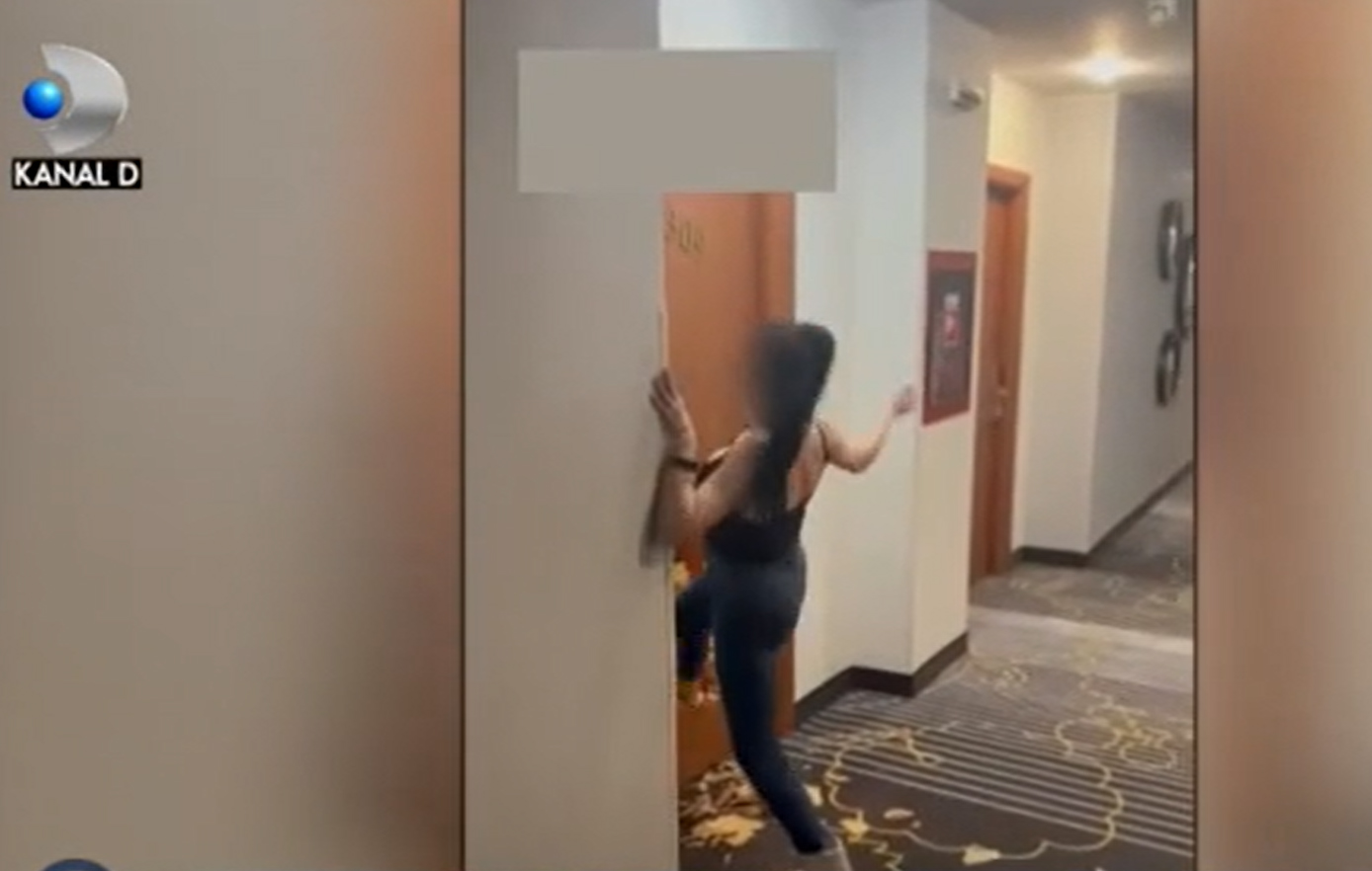O tânără băută din Hunedoara a făcut scandal într-un hotel din Sibiu. A spart uși și s-a luat la ceartă cu alți clienți