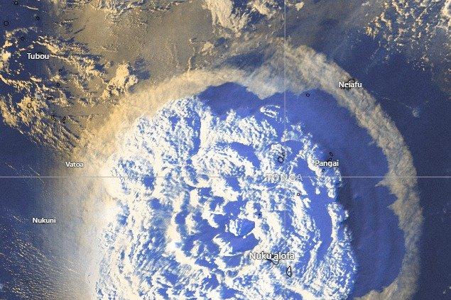 Erupţia vulcanică din Tonga, de sute de ori mai puternică decât cea a bombei atomice de la Hiroshima
