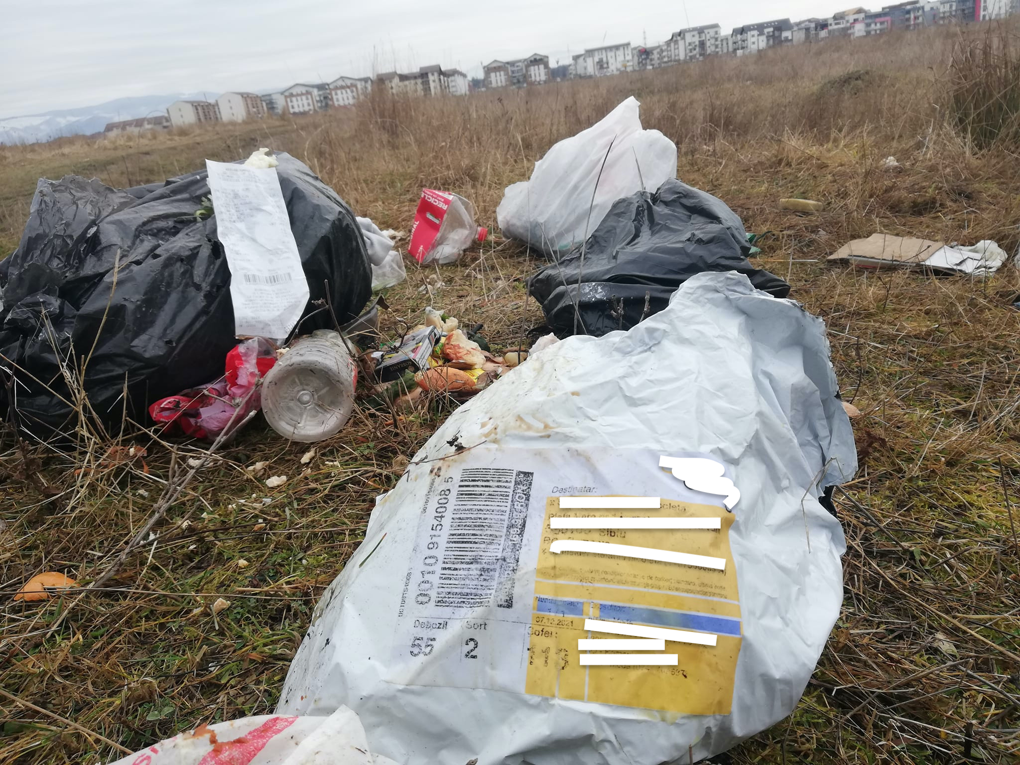 Poliția Locală Șelimbăr a găsit persoana care a aruncat gunoiul pe câmpul din spatele Cartierului Arhitecților