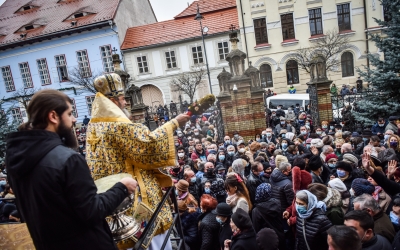 Foto/Video Boboteaza la Sibiu: „Taina Botezului noi o reînnoim, cumva, în fiecare an”