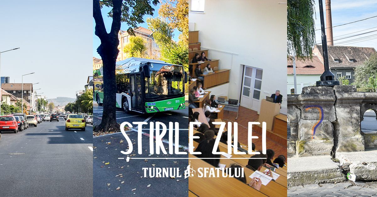 Știrile zilei - 17 octombrie. Pe unde va trece centura ocolitoare a orașului, parcări cu plată pe Dumbrăvii și Mihai Viteazu, studenții ULBS vin fizic la cursuri