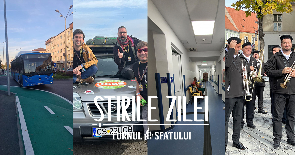 Știrile zilei - 25 octombrie. Problemele de pe Calea Dumbrăvii în 33 de fotografii, frescă de pe vremea lui Brukenthal acoperită cu vopsea, lumini de sărbători - doar din decembrie