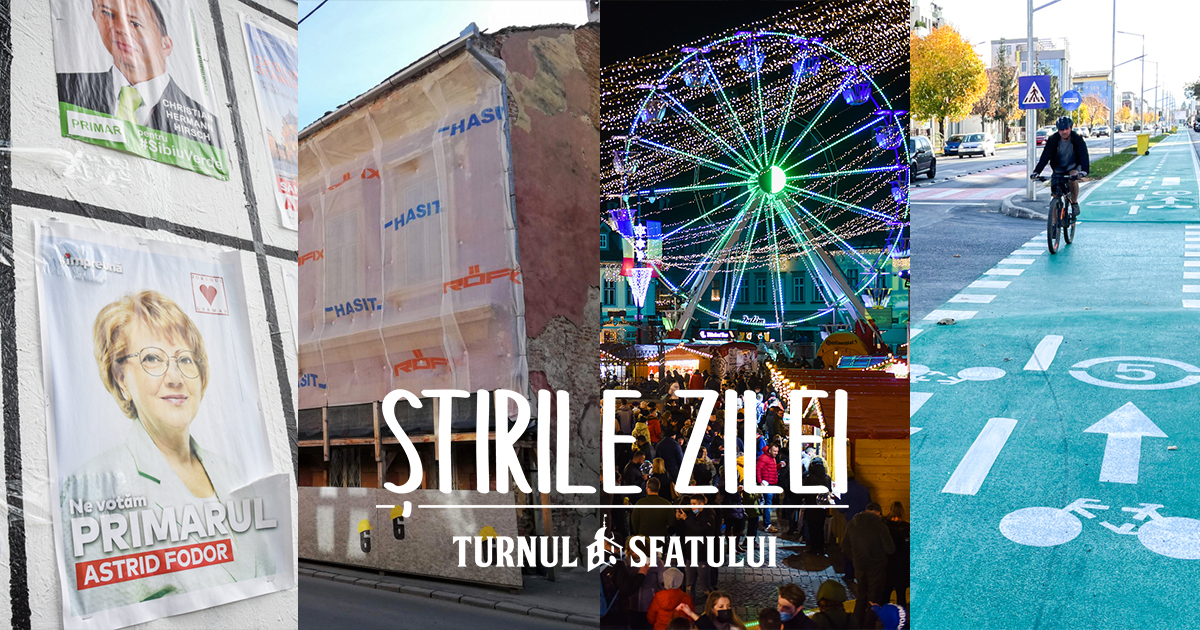 Știrile zilei - 28 octombrie. Care este cel mai trist monument istoric, pistă de biciclete limitată la 5 km/h, cine va candida la Primăria Sibiu