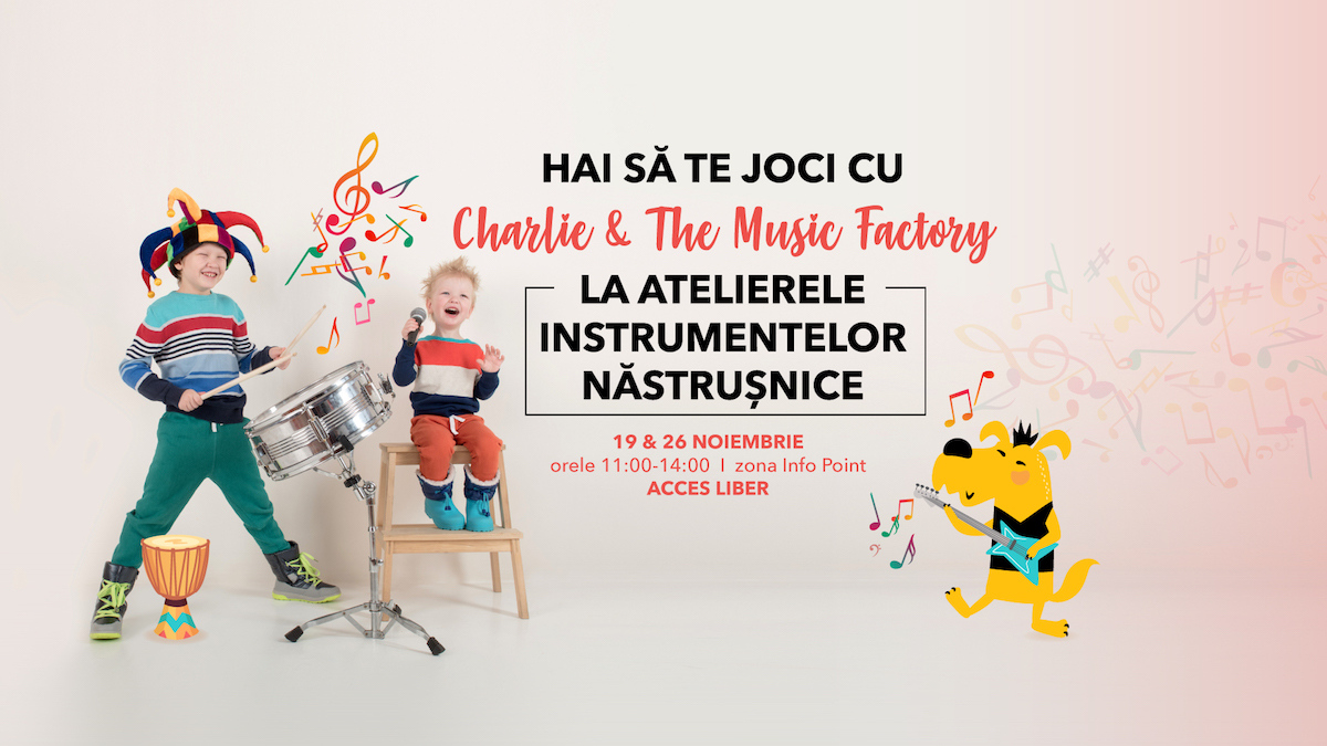 Shopping City Sibiu organizează ateliere muzicale cu acces gratuit pentru copii