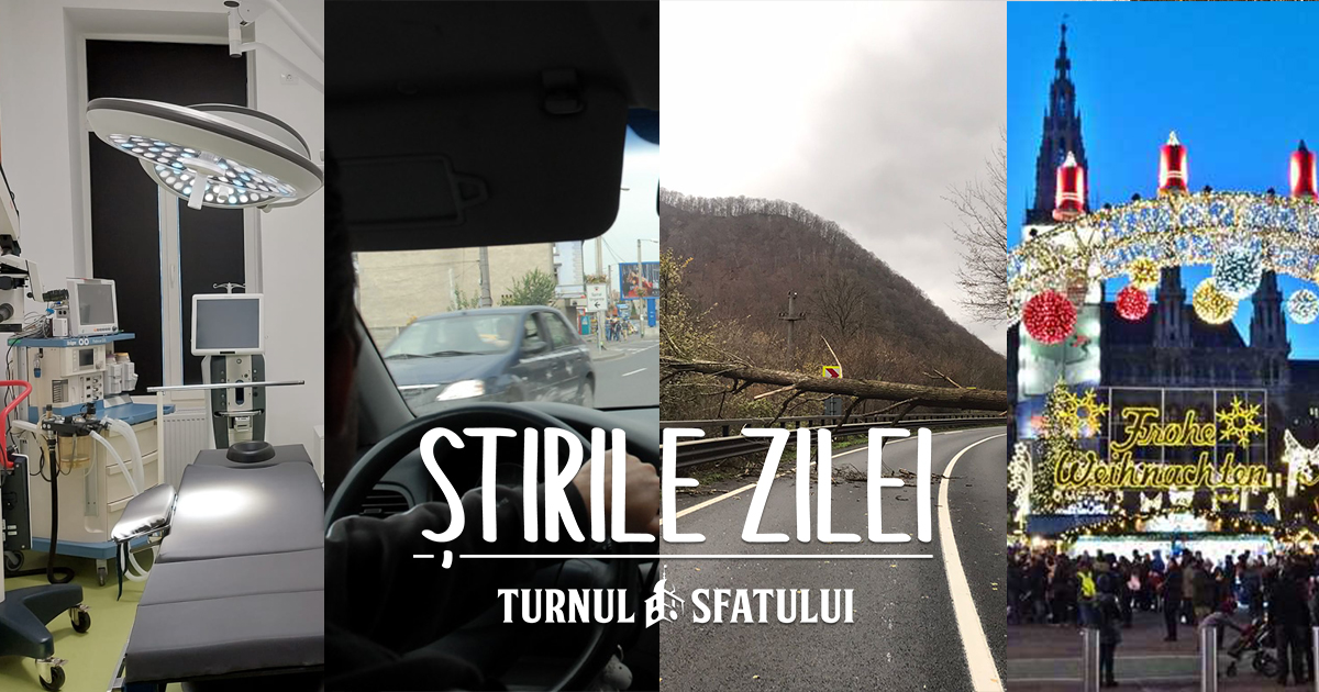 Știrile weekendului 19-20 noiembrie. Tentativă de omor la volan, investiții riscante la Spitalul CFR, cele mai frumoase târguri de Crăciun unde poți zbura direct