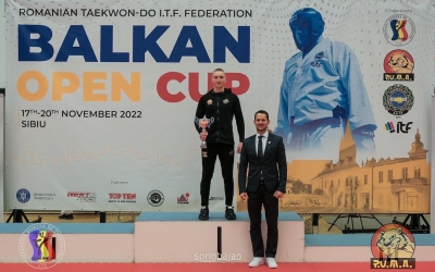 Sibianul Mario David, cel mai bun junior al competiției Balkan Open Cup. A câștigat și trei medalii de aur