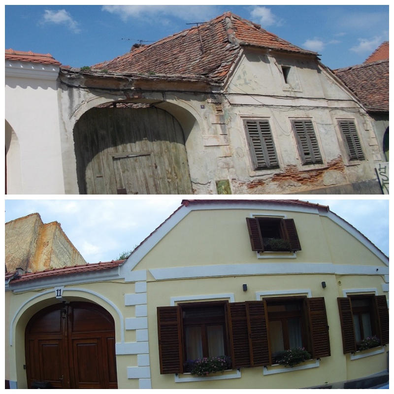 Schimbarea la față a clădirilor istorice din Sibiu: Fațadele a peste 200 de imobile, reparate de proprietari în ultimii 5 ani