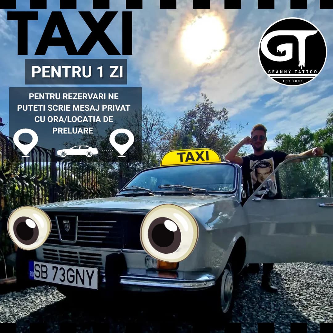 O Dacia 1300 din 1973 devine taxi pentru o zi. Inițiativa tatuatorului Geanny de a strânge bani pentru „Căsuța din munți”