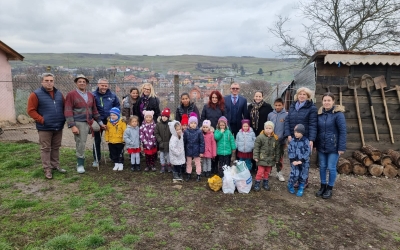 Peste 440 de kilograme de fructe și legume au fost donate de micuții de la Grădinița 22 din Sibiu